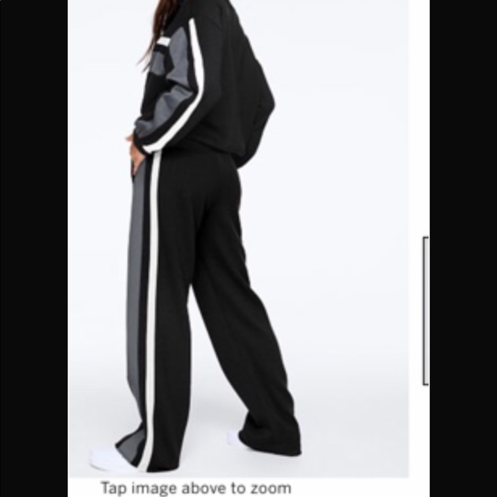Vs Pink Boyfriend Pant Oversized thick raw edge sz lg will fit xl